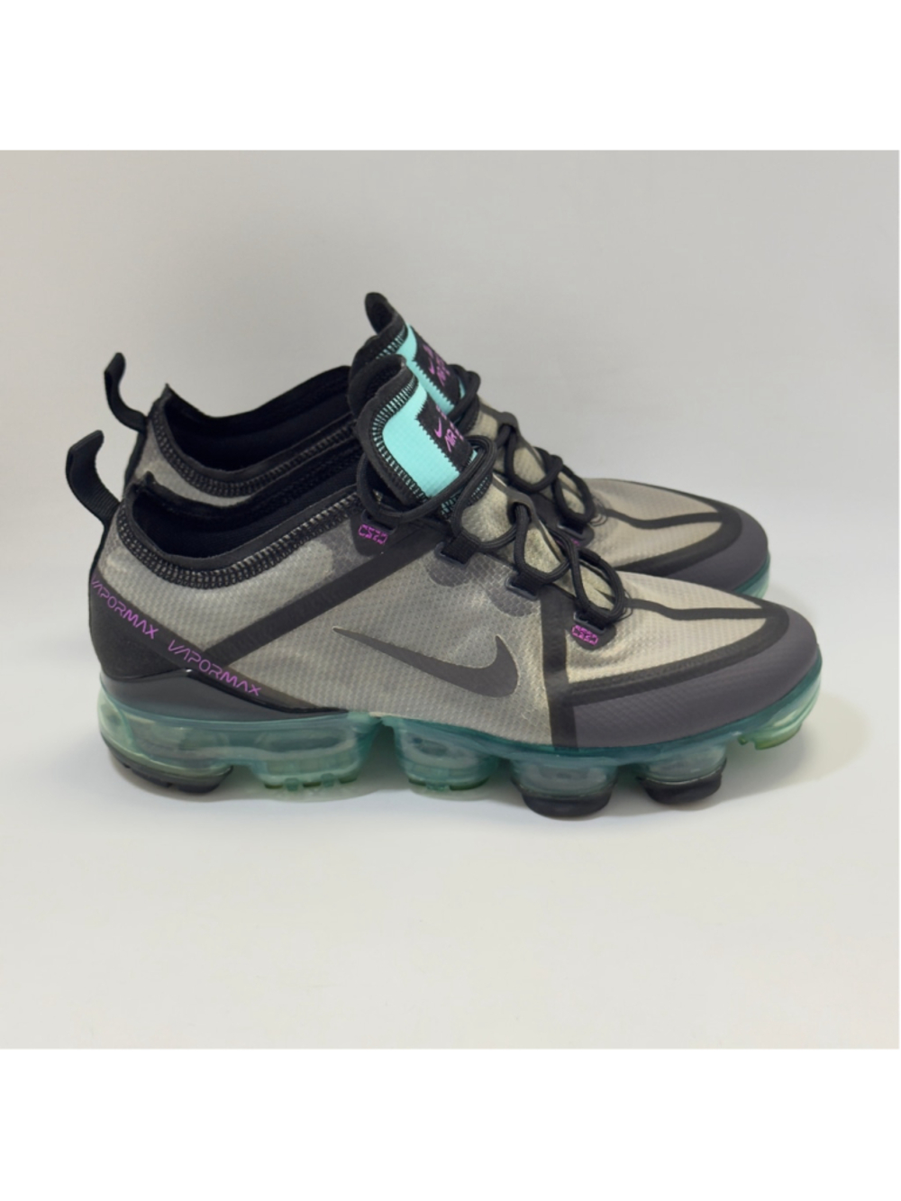 Nike Air VaporMax 2019 GS Thunder Grey Aurora' s Sneakers AJ2616-012 Size 6.5Y